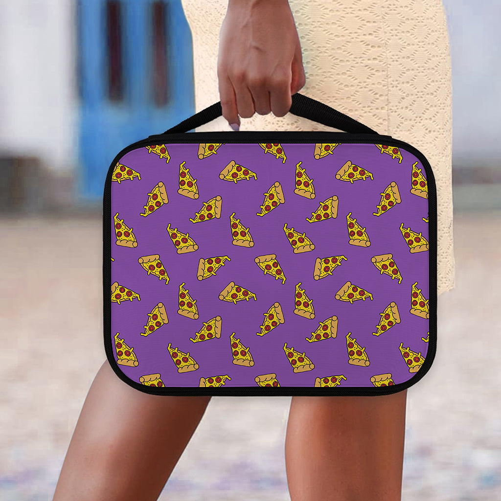 Purple Pizza Pattern Print Classic Bible Case
