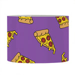 Purple Pizza Pattern Print Drum Lamp Shade