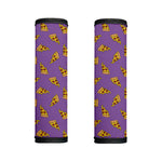 Purple Pizza Pattern Print Handle Covers