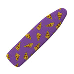 Purple Pizza Pattern Print Ironing Board Cover