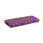 Purple Pizza Pattern Print Piano Keyboard Cover