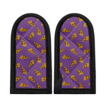 Purple Pizza Pattern Print Skillet Handle Cover