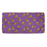 Purple Pizza Pattern Print Towel