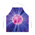 Purple Plasma Ball Print Adjustable Apron