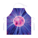 Purple Plasma Ball Print Adjustable Apron