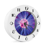 Purple Plasma Ball Print Alarm Clock