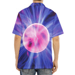Purple Plasma Ball Print Aloha Shirt