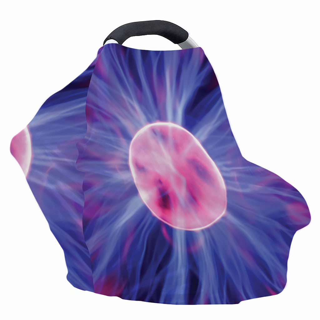 Purple Plasma Ball Print Baby Seat Cover