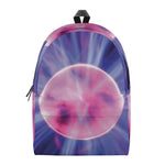 Purple Plasma Ball Print Backpack