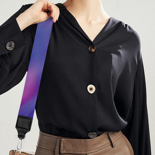 Purple Plasma Ball Print Bag Strap