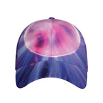 Purple Plasma Ball Print Baseball Cap