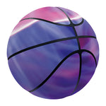 Purple Plasma Ball Print Basketball