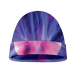 Purple Plasma Ball Print Beanie