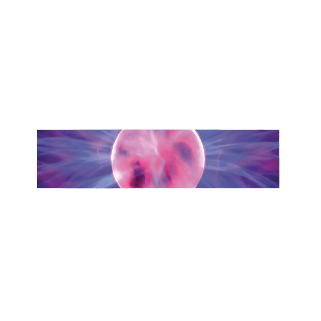 Purple Plasma Ball Print Bed Runner