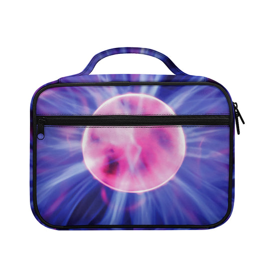 Purple Plasma Ball Print Briefcase Bible Bag