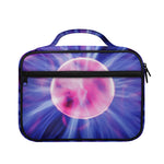 Purple Plasma Ball Print Briefcase Bible Bag