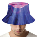 Purple Plasma Ball Print Bucket Hat