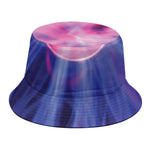 Purple Plasma Ball Print Bucket Hat
