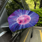Purple Plasma Ball Print Car Side Mirror Covers