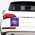 Purple Plasma Ball Print Car Sticker