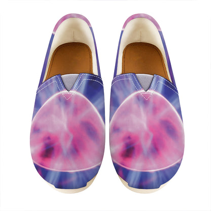 Purple Plasma Ball Print Casual Shoes