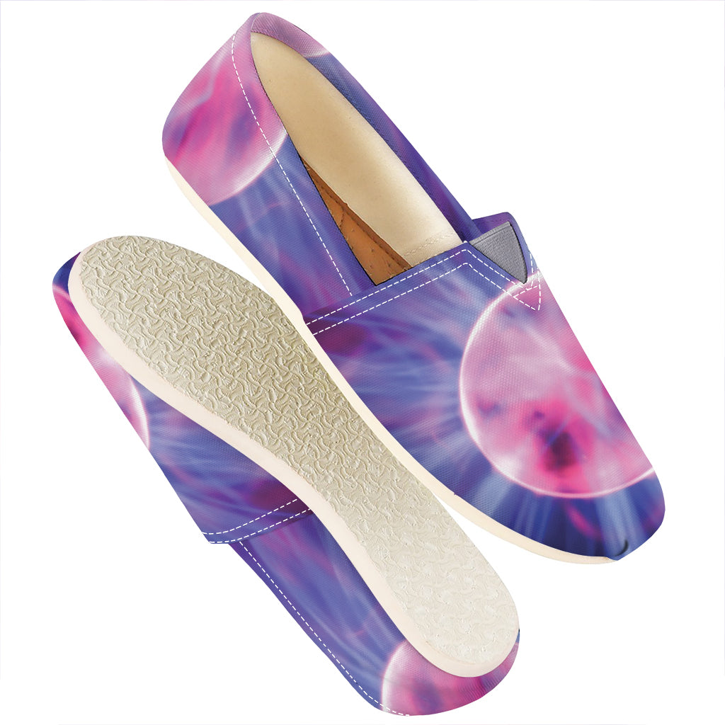 Purple Plasma Ball Print Casual Shoes