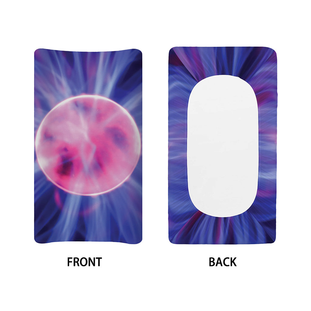 Purple Plasma Ball Print Changing Pad Cover