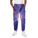 Purple Plasma Ball Print Cotton Pants