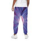Purple Plasma Ball Print Cotton Pants