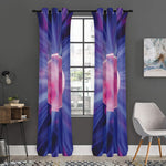 Purple Plasma Ball Print Curtain