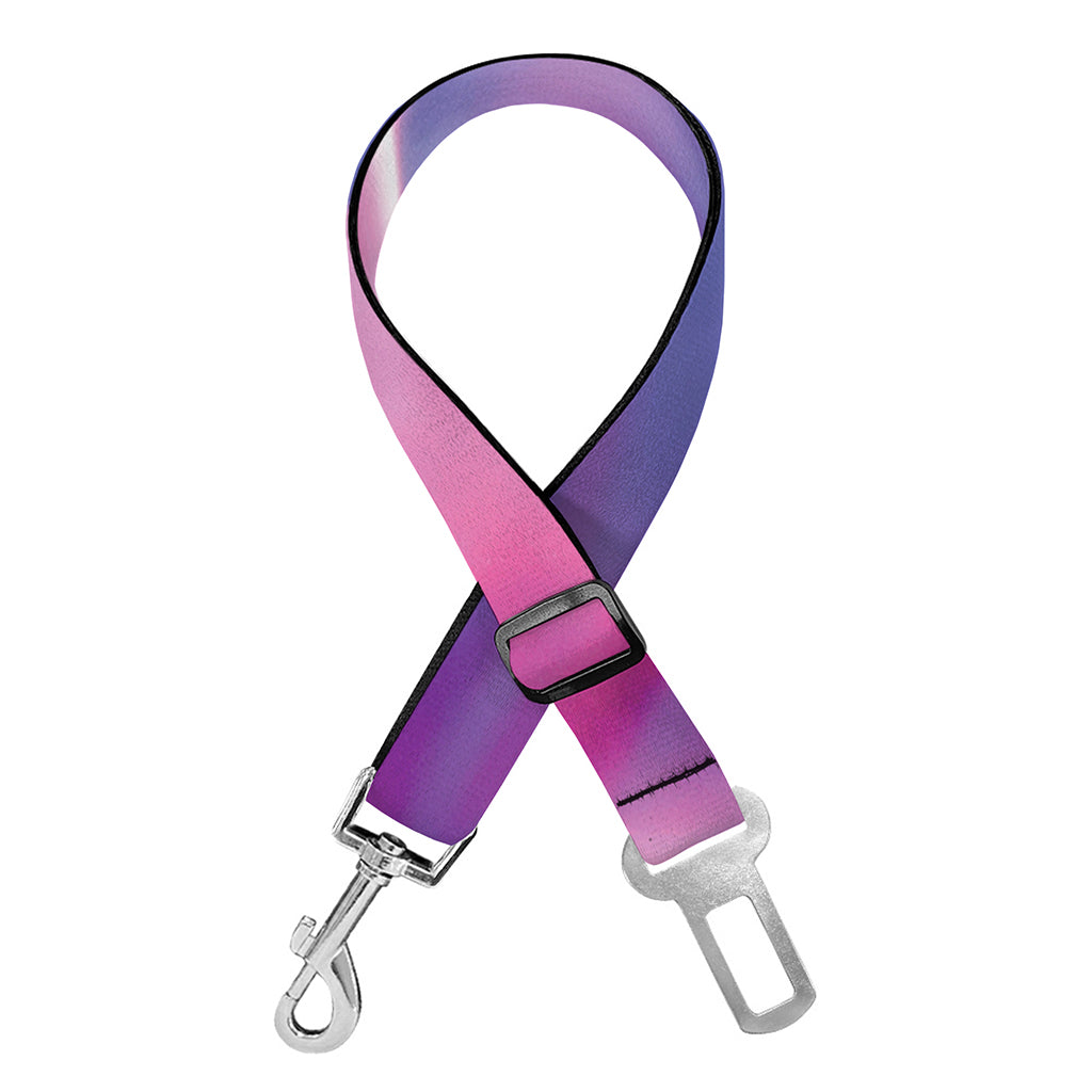 Purple Plasma Ball Print Dog Seat Belt