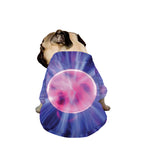 Purple Plasma Ball Print Dog Zip Up Jacket