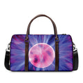 Purple Plasma Ball Print Duffel Bag