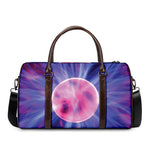 Purple Plasma Ball Print Duffle Bag