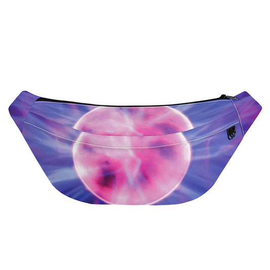 Purple Plasma Ball Print Fanny Pack