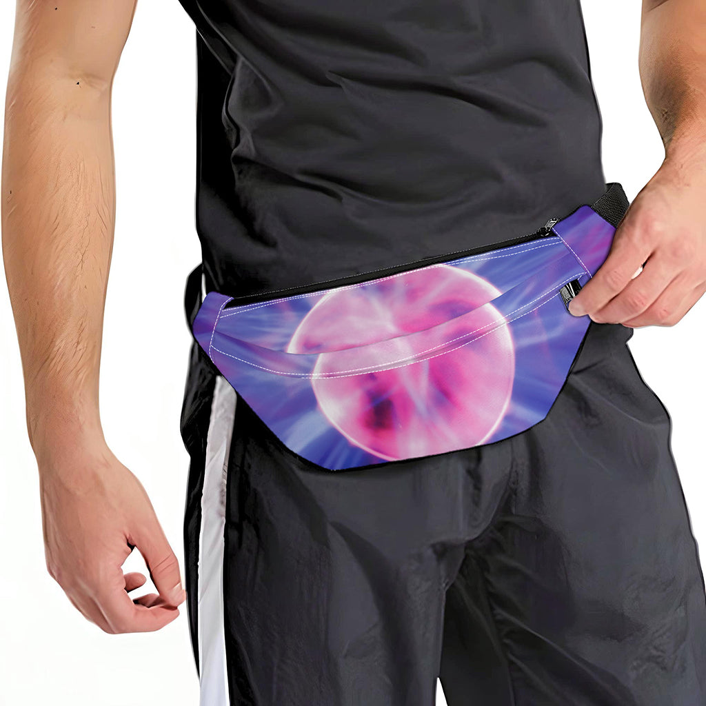 Purple Plasma Ball Print Fanny Pack