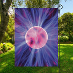 Purple Plasma Ball Print Garden Flag