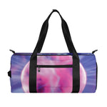 Purple Plasma Ball Print Gym Bag
