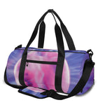 Purple Plasma Ball Print Gym Bag