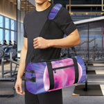 Purple Plasma Ball Print Gym Bag