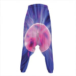Purple Plasma Ball Print Hammer Pants