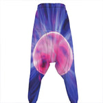 Purple Plasma Ball Print Hammer Pants