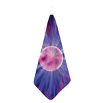 Purple Plasma Ball Print Hand Towel