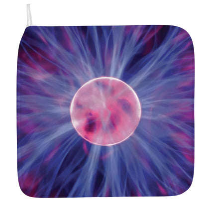 Purple Plasma Ball Print Hand Towel