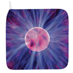 Purple Plasma Ball Print Hand Towel