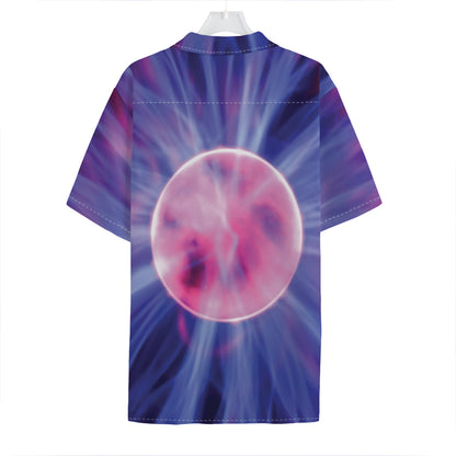 Purple Plasma Ball Print Hawaiian Shirt