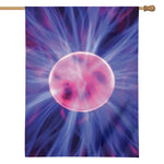 Purple Plasma Ball Print House Flag