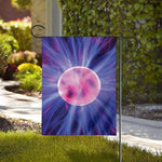 Purple Plasma Ball Print House Flag