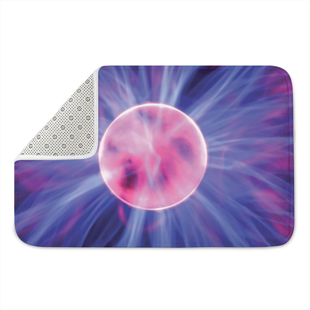 Purple Plasma Ball Print Indoor Door Mat
