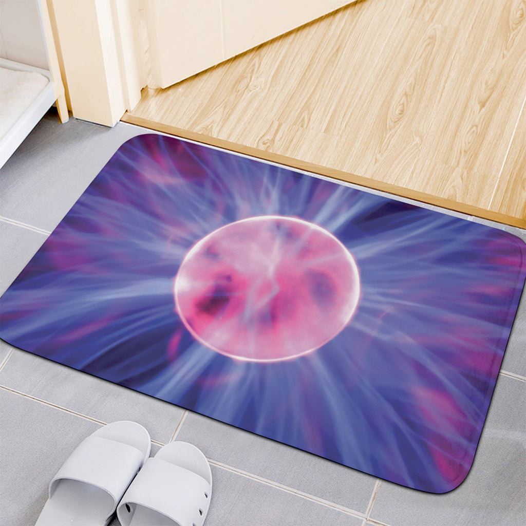 Purple Plasma Ball Print Indoor Door Mat